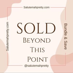 Everything beyond this point has been sold